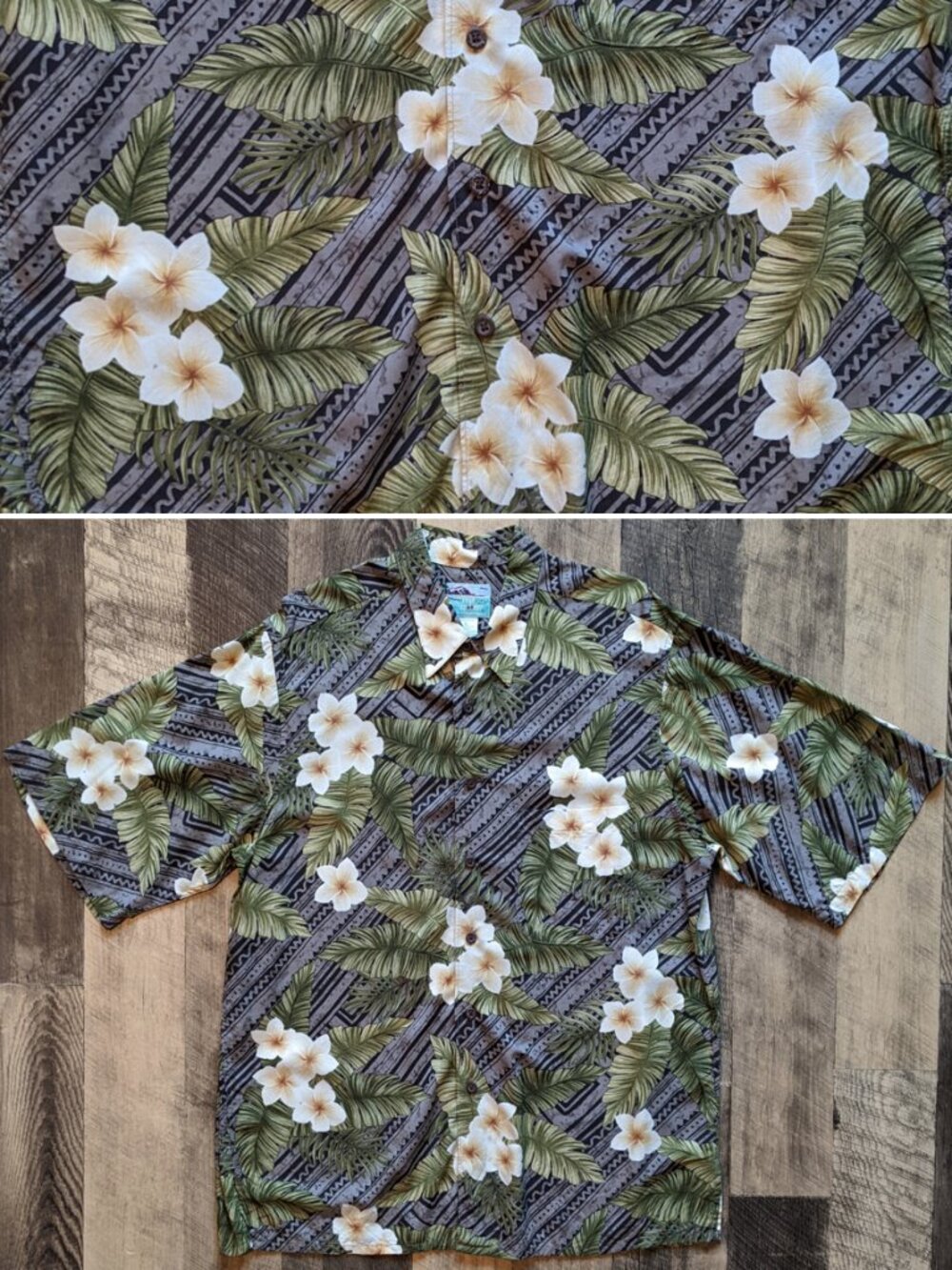 Reyn Spooner Hawaiian Shirt Large Hibiscus Flowers